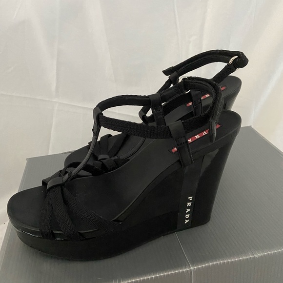 Prada Wedges WORN ONCE - Picture 3 of 5